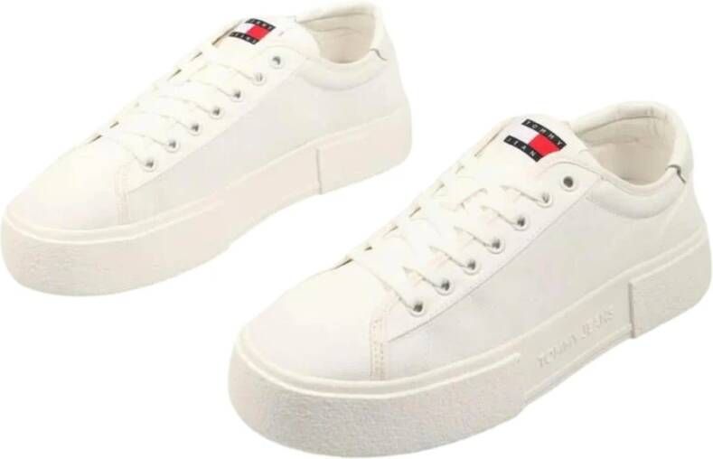 Tommy Jeans Flatform Foxing Sneakers White Heren