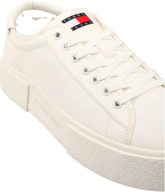Tommy Jeans Flatform Foxing Sneakers White Heren