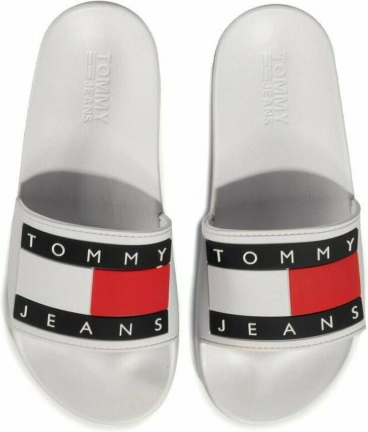 Tommy Jeans Flip Flops Wit Unisex