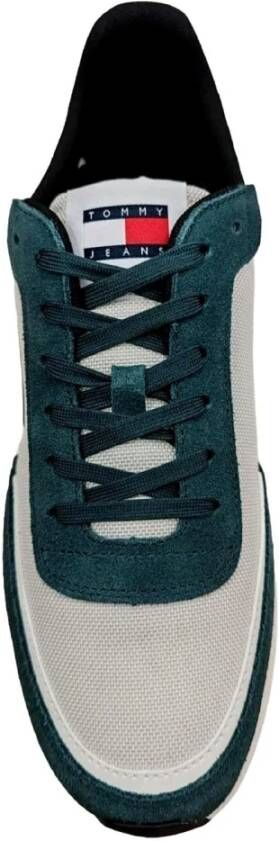Tommy Jeans Heren Technische Runner Sneakers Beige Heren