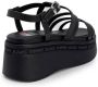 Tommy Jeans Strappy Wedge Sandalen Lente Zomer Collectie Black Dames - Thumbnail 7