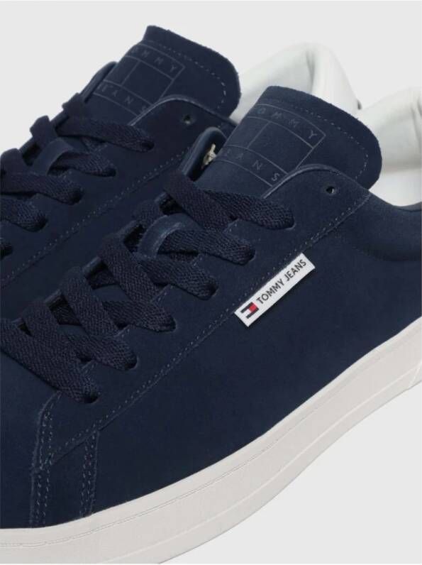 Tommy Jeans Lage suède sneakers Blauw Multicolor Heren