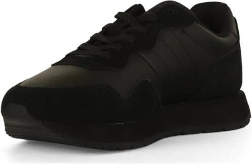 Tommy Jeans Moderne Runner Leren Sneakers Black Heren