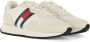 Tommy Jeans Moderne Runner Leren Sneakers White Heren - Thumbnail 4