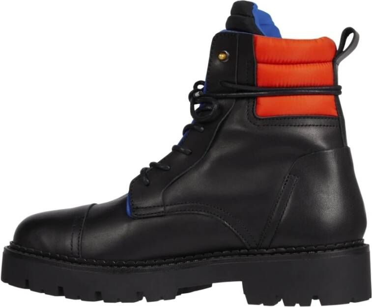 Tommy Jeans padded lace up heritage boot Zwart Heren