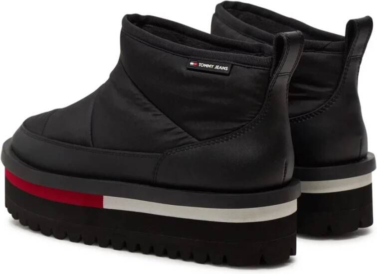 Tommy Jeans Plateau laarzen Zwart Synthetisch Materiaal Black Dames