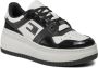 Tommy Hilfiger EN0EN02523 Retro Basket Damestrainers YBI-Ivory-Black - Thumbnail 2