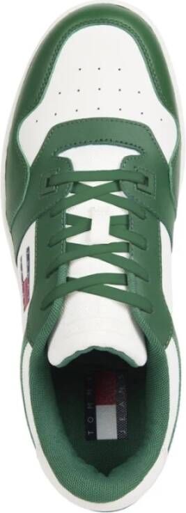 Tommy Jeans Retro Groene Basket Sneakers