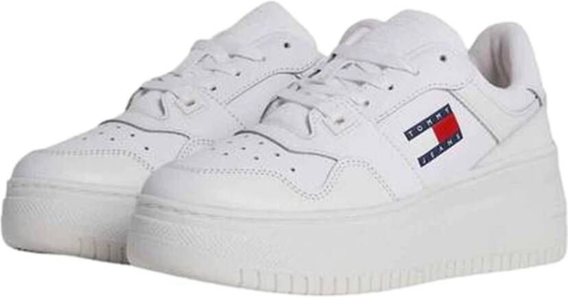 Tommy Jeans Retro Platform Sneakers White Heren