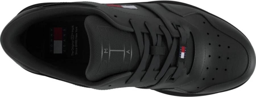 Tommy Jeans Retro Zwarte Sneakers Flatform Vrije Tijd Black Dames
