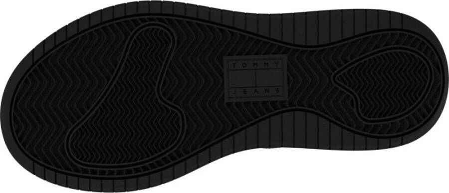 Tommy Jeans Retro Zwarte Sneakers Flatform Vrije Tijd Black Dames