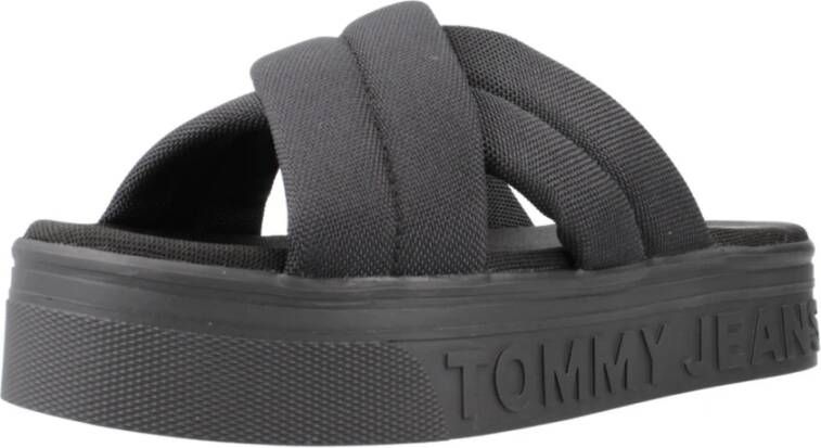 Tommy Jeans Sliders Black Dames