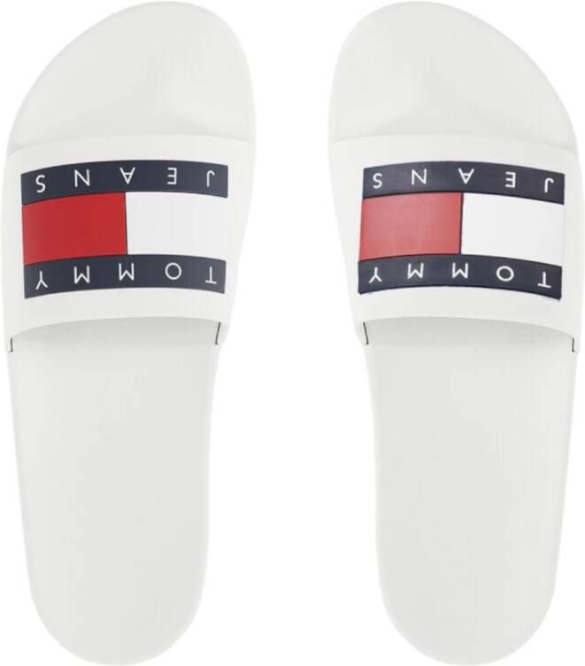 Tommy Jeans Sliders Wit Heren