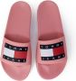Tommy Jeans Oranje Polyethyleen Slide Sandalen Pink Dames - Thumbnail 14