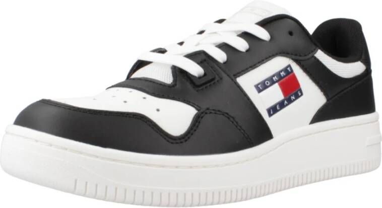 Tommy Hilfiger TJW Retro Basket Essential Sneakers Zwart Ecru - Foto 6