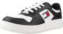 Tommy Hilfiger TJW Retro Basket Essential Sneakers Zwart Ecru - Thumbnail 6