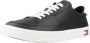 Tommy Hilfiger Zwarte vulkanized sneakers met logoprint - Thumbnail 2