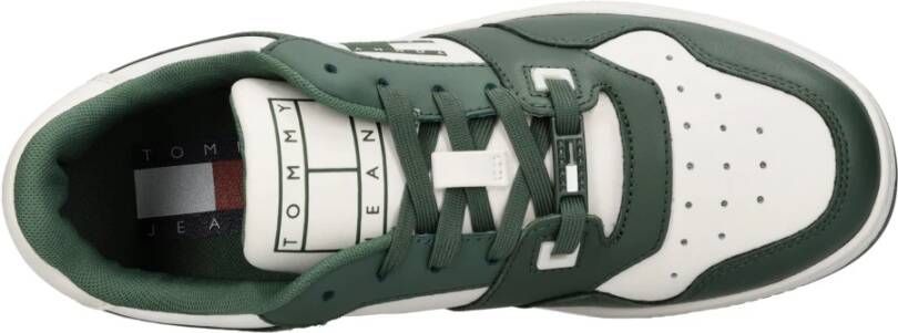 Tommy Jeans Sneakers Wit Green Heren