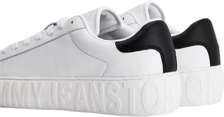 Tommy Jeans Stijlvolle Sneakers voor Mannen en Vrouwen Wit Heren