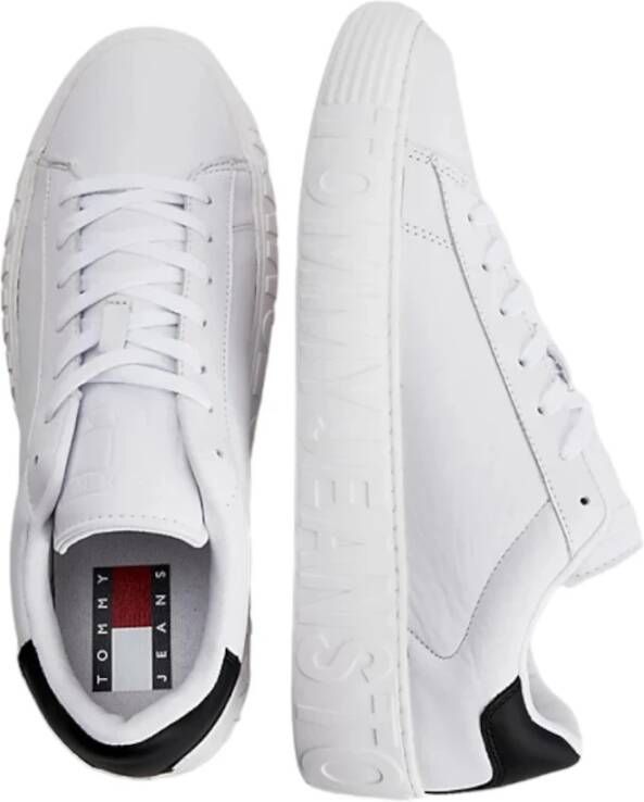 Tommy Jeans Stijlvolle Sneakers voor Mannen en Vrouwen Wit Heren