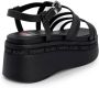 Tommy Jeans Strappy Wedge Sandalen Lente Zomer Collectie Black Dames - Thumbnail 10