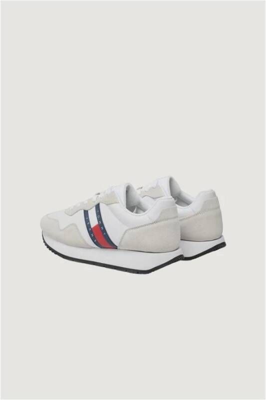 Tommy Jeans Suede Sneaker met 3 5 cm hakhoogte White Heren