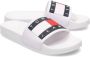 Tommy Hilfiger Badslippers in wit voor Dames Tommy Jeans Flag Pool Slide - Thumbnail 5