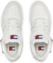 TOMMY JEANS Tjw Retro Basket Flatform Sneakers Leren Sneaker Dames Wit - Thumbnail 14