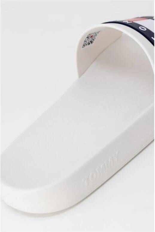Tommy Jeans Witte Slide Sandaal voor Vrouwen White Dames