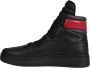 Tommy Jeans Zion 1 Schoen Zwarte Leren Sneakers Black Heren - Thumbnail 7