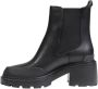 Tommy Jeans Zwarte Leren Enkellaarzen Herfst Winter - Thumbnail 2