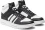 Tommy Jeans Zwarte leren hoge sneakers Black Heren - Thumbnail 3