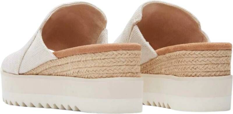 TOMS Diana Mule Sleehak Sandalen Beige Dames