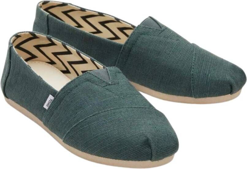TOMS Groene Alpargata Loafers Green Dames
