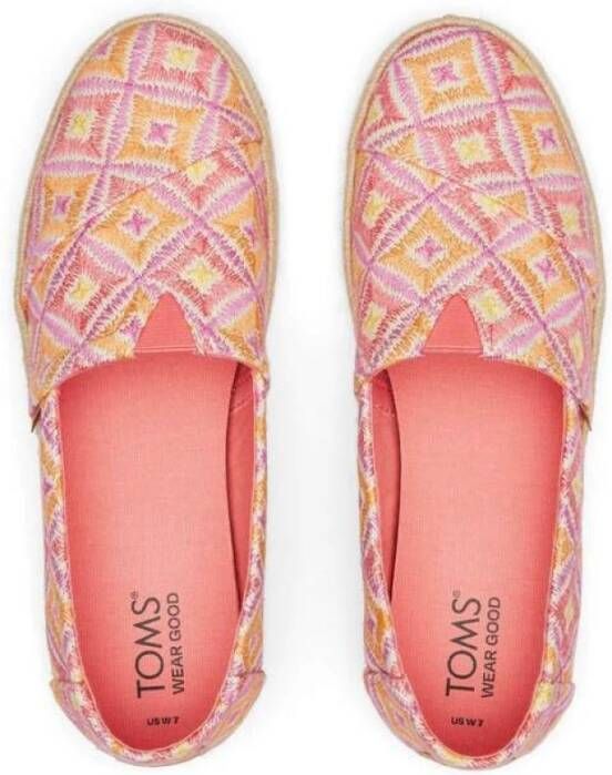 Toms Roze Geo Alpargata Schoen