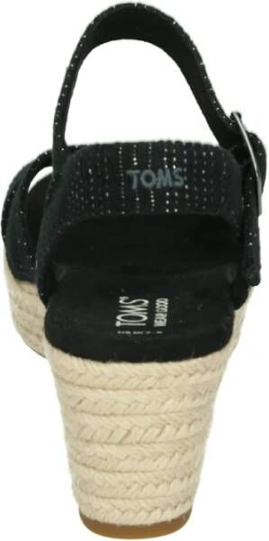 Toms Sportieve Sandalen Audrey Zwart Rubberen Zool