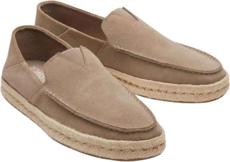 TOMS Taupe Rope Loafers Alonso Stijl Beige Heren