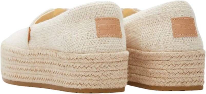 TOMS Creme Loafers voor Valencia Stijl Beige Dames