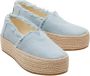 TOMS Valencia Platform Espadrille 10019798 Lichtblauw - Thumbnail 11