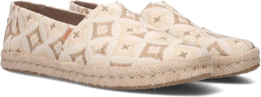 TOMS Zomer Print Espadrilles Beige Dames