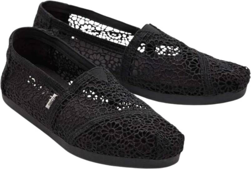 TOMS Zwarte Alpargata Loafers Black Dames