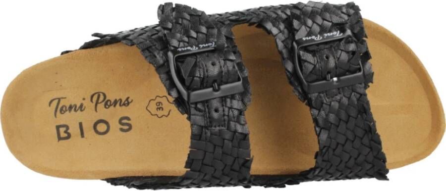Toni Pons Guam Sliders Black Dames