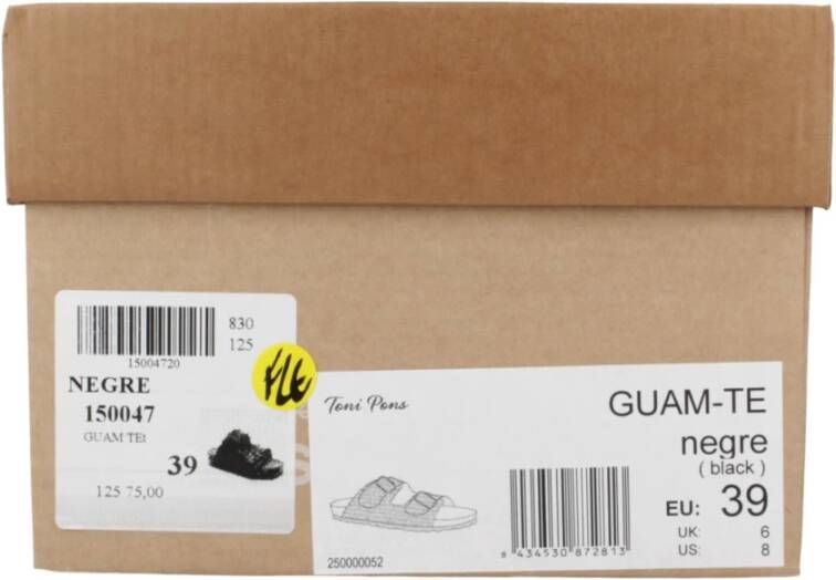Toni Pons Guam Sliders Black Dames