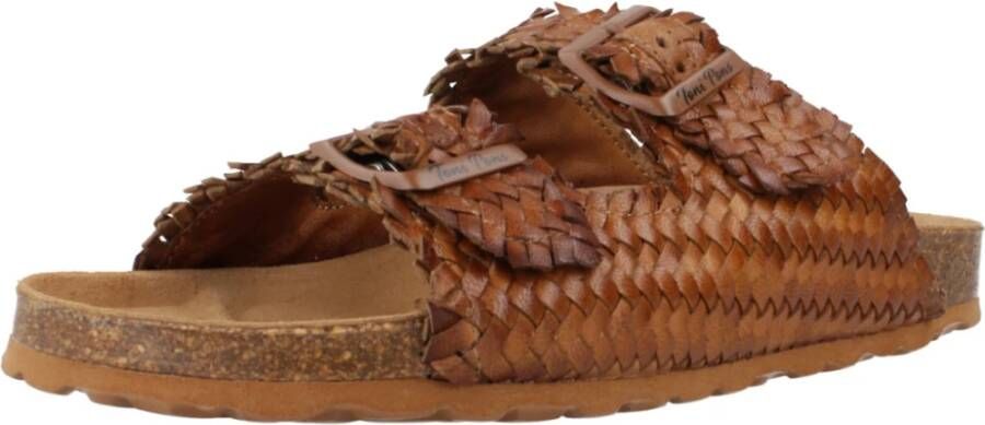 Toni Pons Guam Sliders Brown Dames
