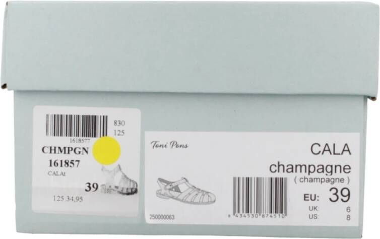 Toni Pons Platte sandalen voor dames Yellow Dames