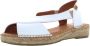 Toni Pons Elda-P Dames Espadrilles Blanc Wit Leer ELDAPblanc - Thumbnail 13