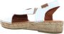 Toni Pons Elda-P Dames Espadrilles Blanc Wit Leer ELDAPblanc - Thumbnail 14