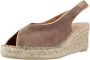 Toni Pons Leslie Dames Espadrilles Suede Taupe - Thumbnail 5