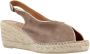 Toni Pons Leslie Dames Espadrilles Suede Taupe - Thumbnail 8