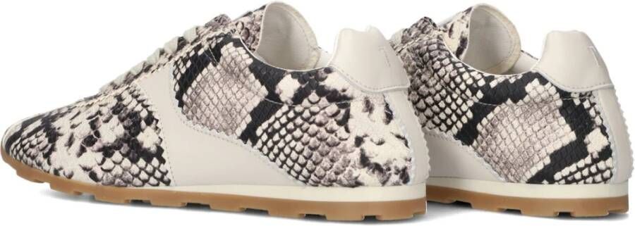 Toral Beige Animal Print Sneakers voor Dames Multicolor Dames